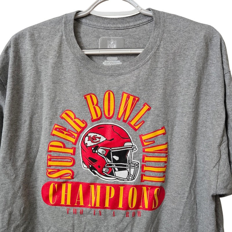 Pre-Owned Kansas City Chiefs Superbowl LVIII Champions - Two In A Row - Size XL